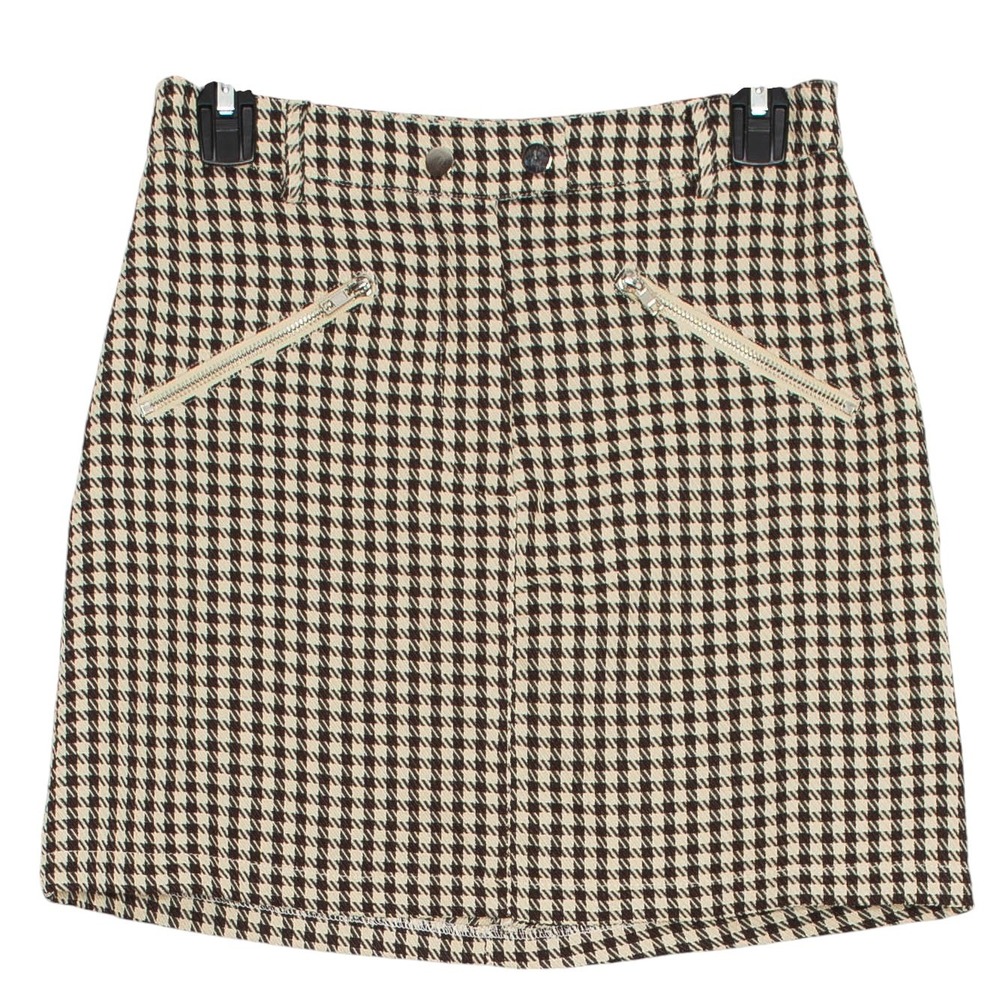 Vintage Wet Seal Skirt Houndstooth Y2K Preppy Academia Retro Classic Mini Small